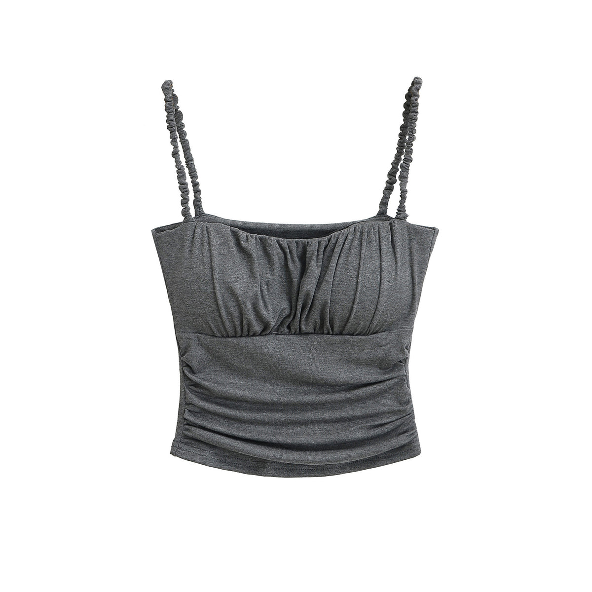 Ruffled Strapless Crop Top