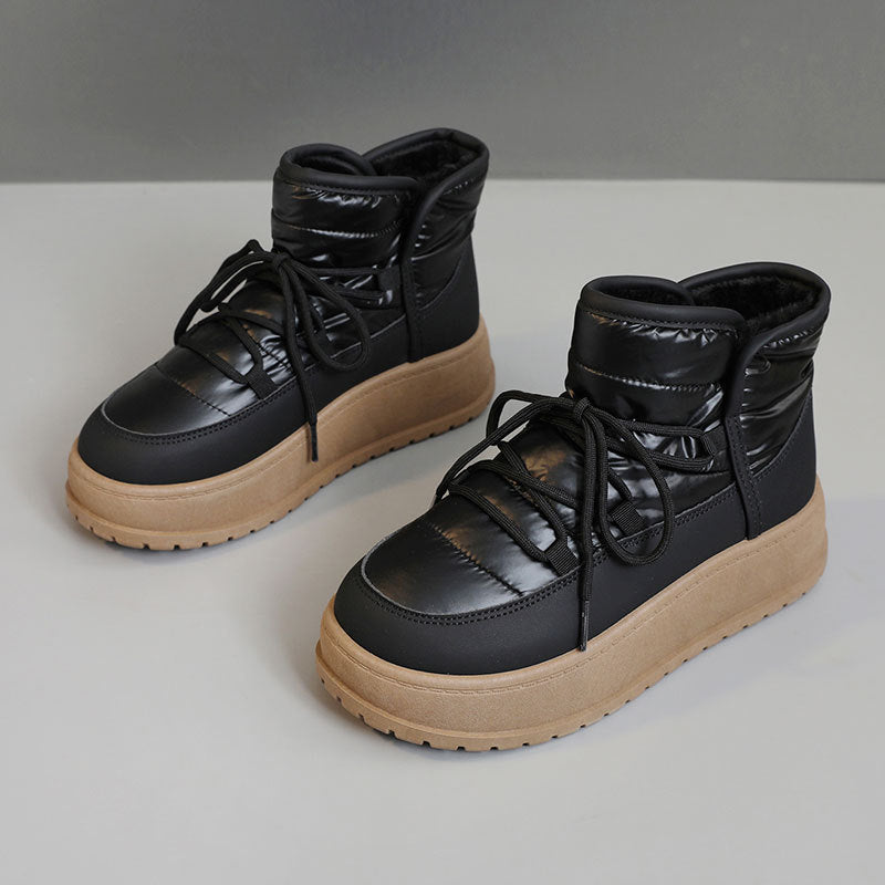 Winter Fleece  Platform Sneakers