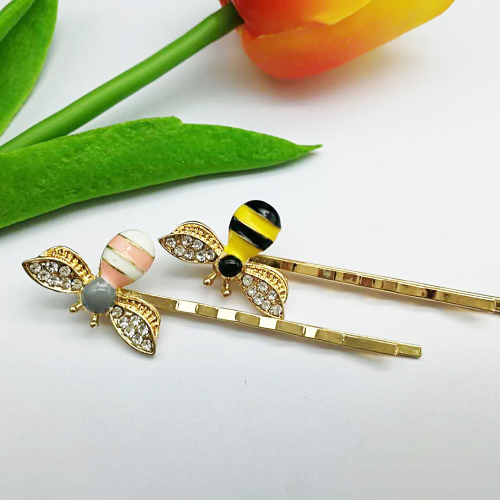 Cute Bee Rhinestone Hairgrip Girls Hair Accessories