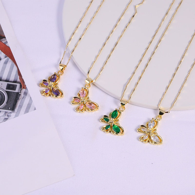 Butterfly Pendant Necklace