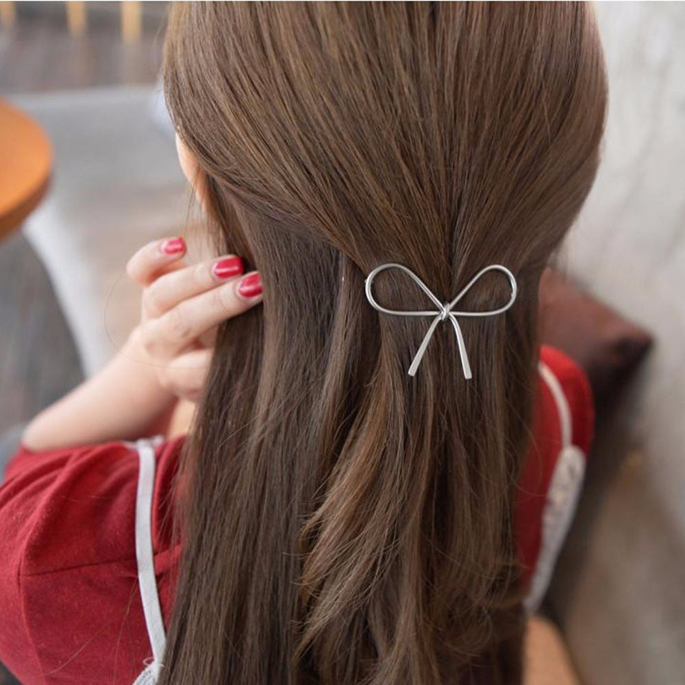 Geometric Openwork Butterfly Hairpin