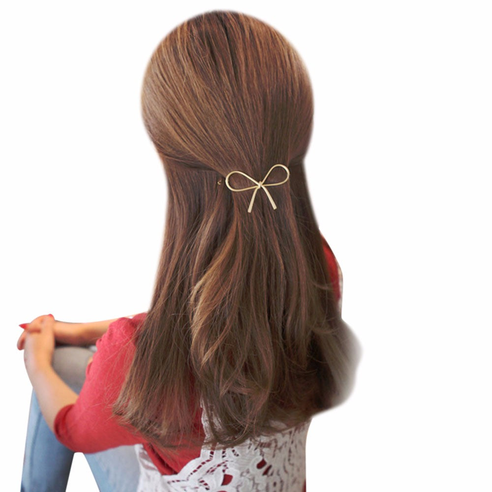 Geometric Openwork Butterfly Hairpin