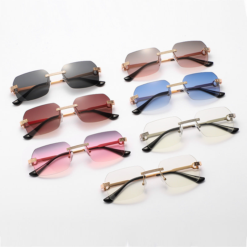 Irregular Crystal Sunglasses