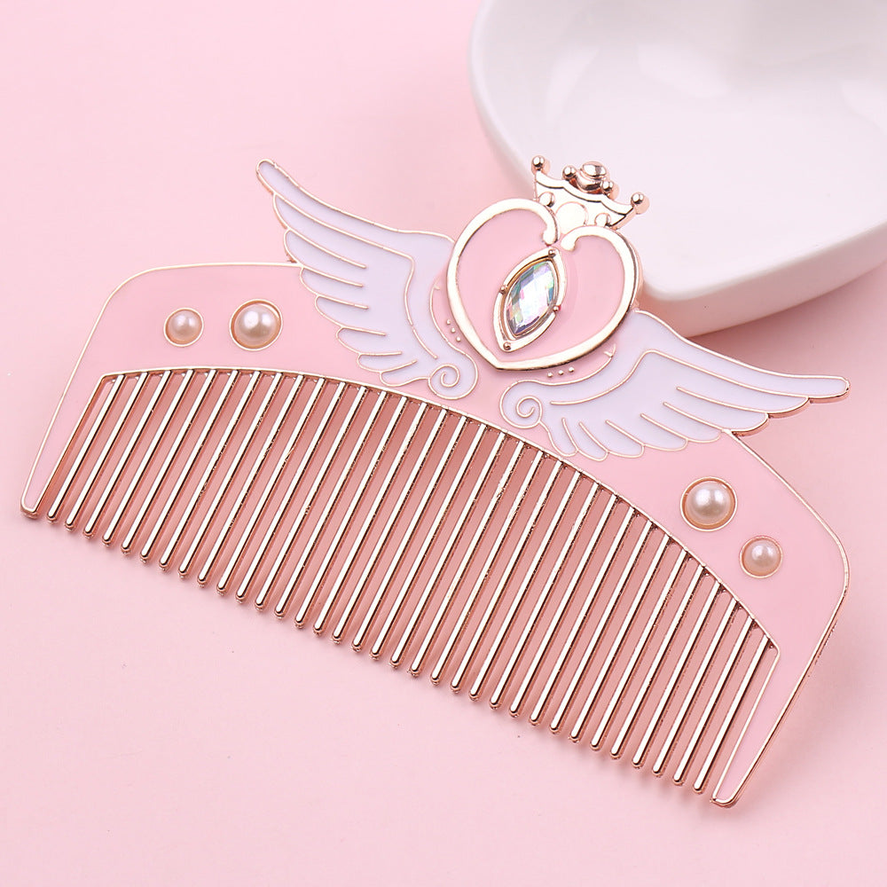 Girl Heart Creative Straight Hair Comb Cute
