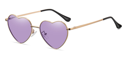 Heart Polarized Metal Sunglasses – Metal Frame UV400 Shades