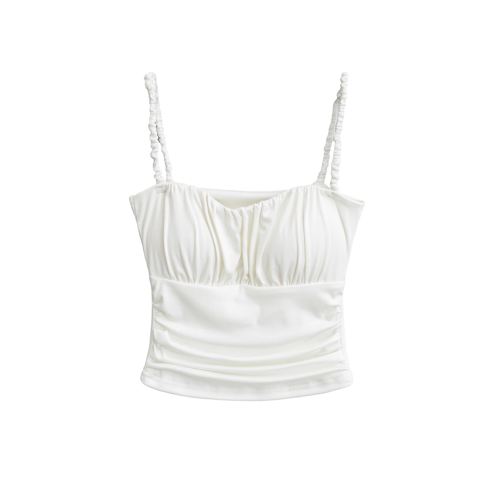 Ruffled Strapless Crop Top