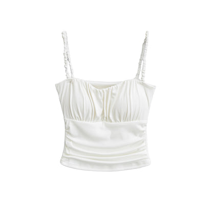 Ruffled Strapless Crop Top