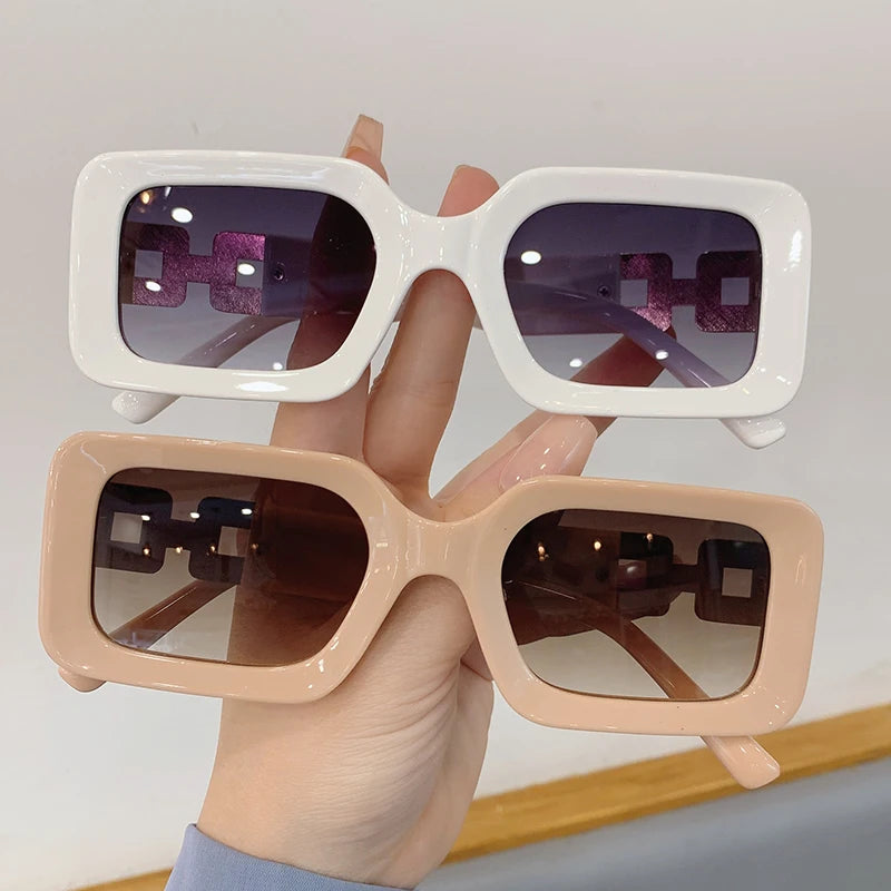 Vintage Gradient Square Sunglasses