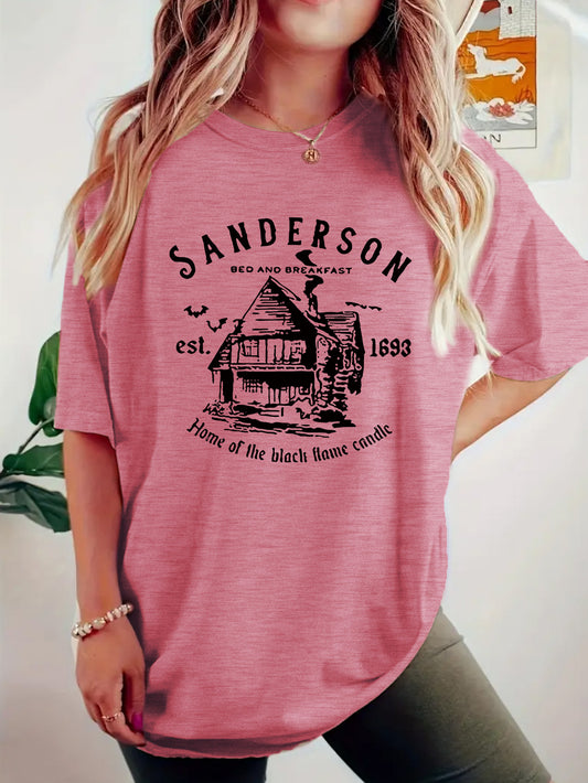 Printed Short Sleeve T-Shirt for Women – Casual Everyday Top
