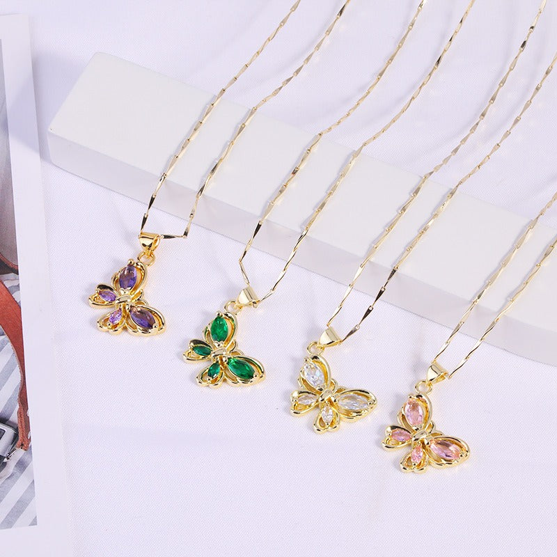 Butterfly Pendant Necklace