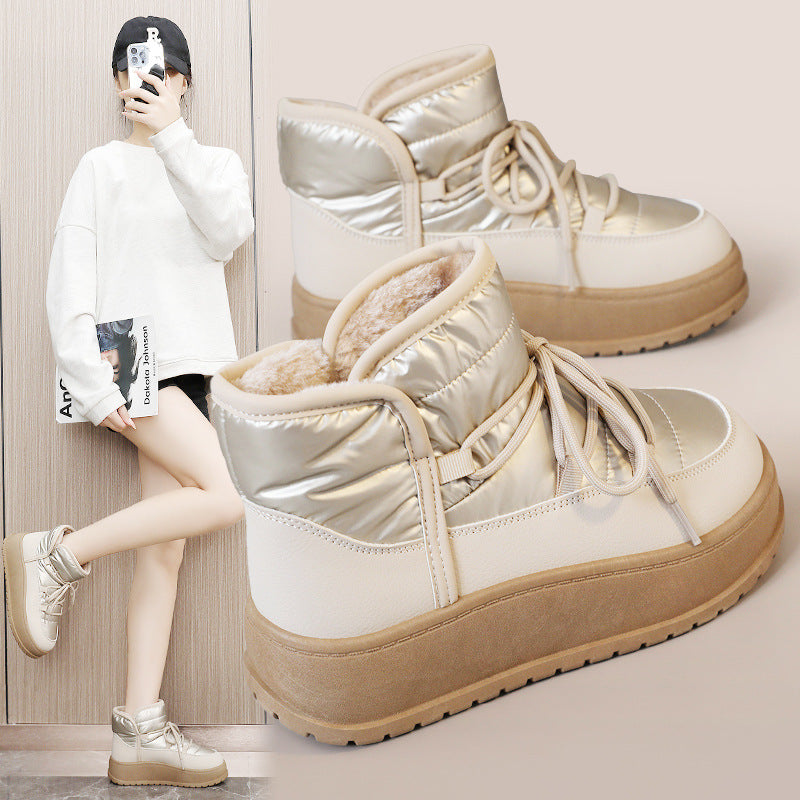 Winter Fleece  Platform Sneakers