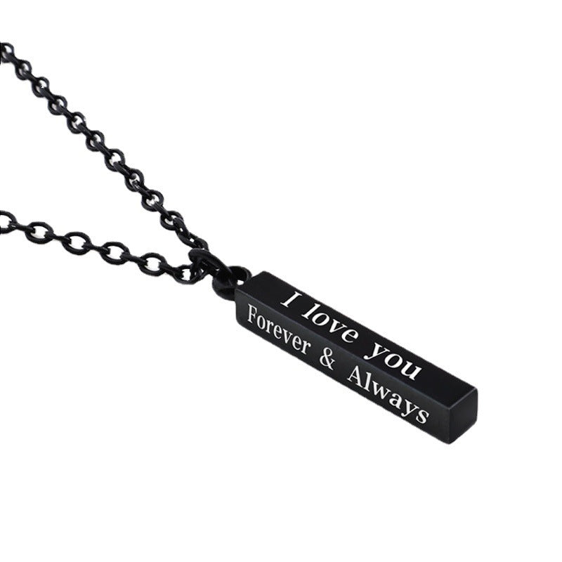 Lovers Column Pendant Necklace