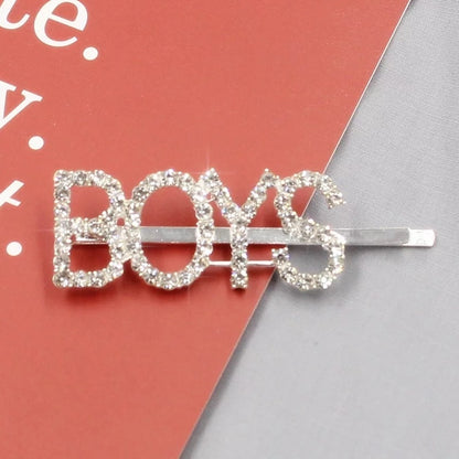 1PC Bling Letter Hairpins Headwear