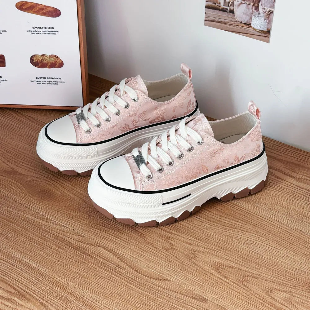 Canvas Platform Sneakers