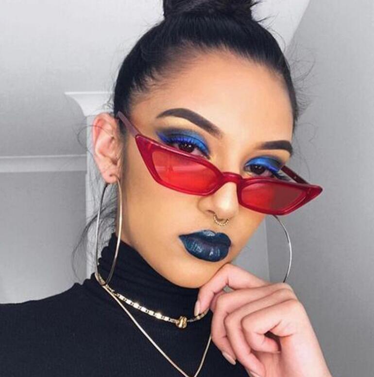 Red Cat Eye Sunglasses – Bold Y2K Fashion Shades for Women