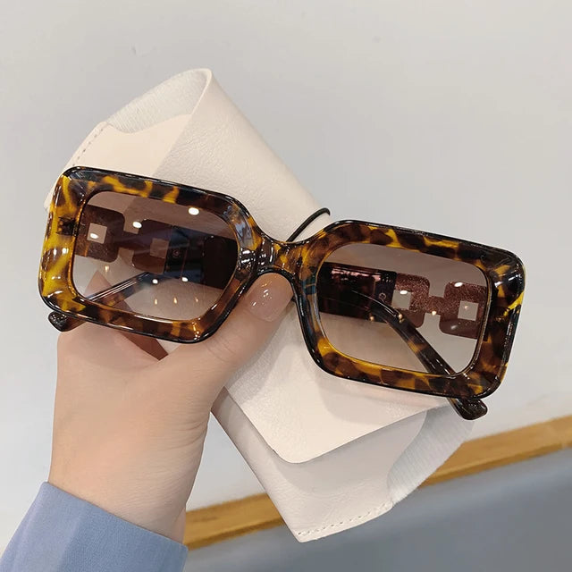 Vintage Gradient Square Sunglasses