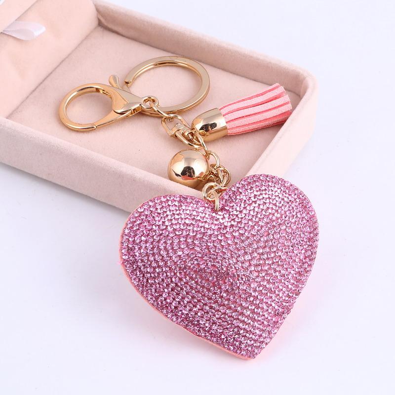 Romantic Heart Keychain – Cute Bag Charm for Women