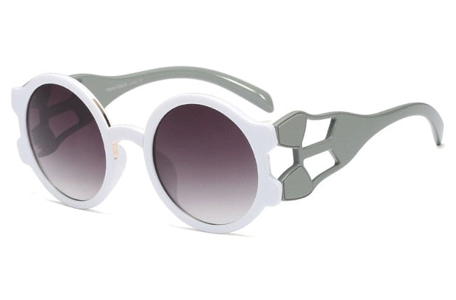Retro Round Steampunk Sunglasses