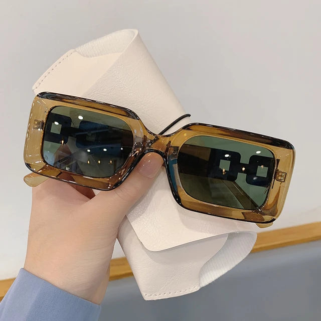 Vintage Gradient Square Sunglasses