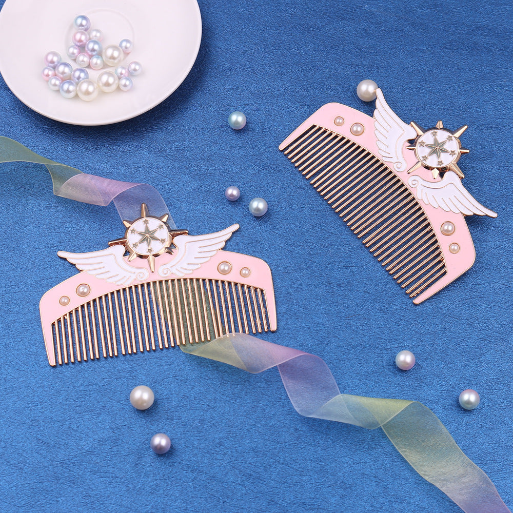 Girl Heart Creative Straight Hair Comb Cute