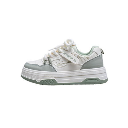 Warrior Retro Print Platform Sneakers