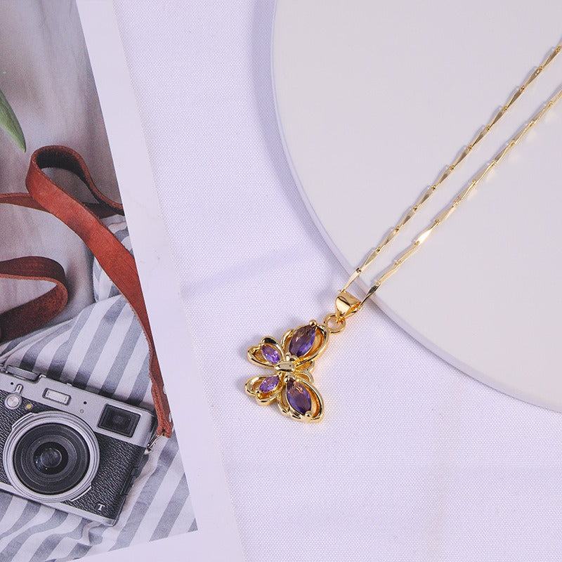 Butterfly Pendant Necklace