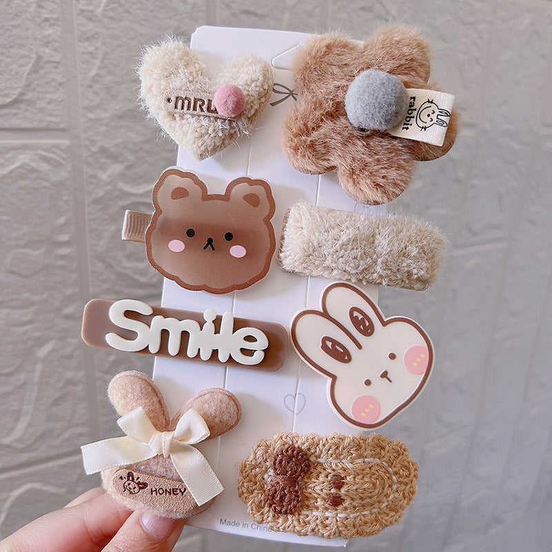 Hair Clip Girls Headdress Cute Plush Hair Side Clip