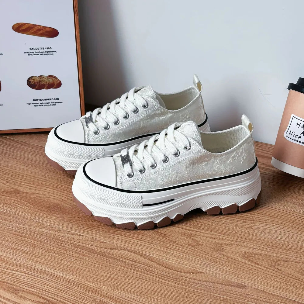 Canvas Platform Sneakers