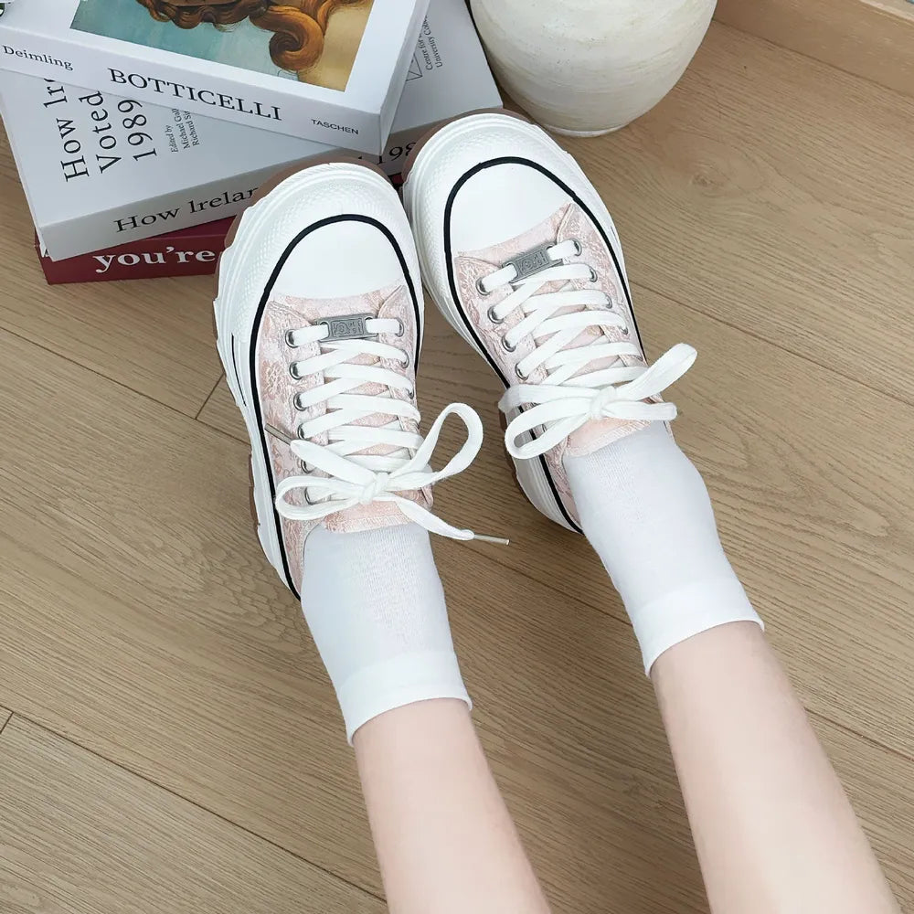 Canvas Platform Sneakers