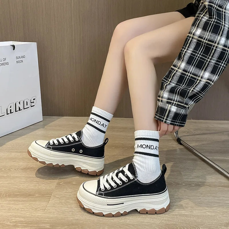 Platform Canvas Sneakers