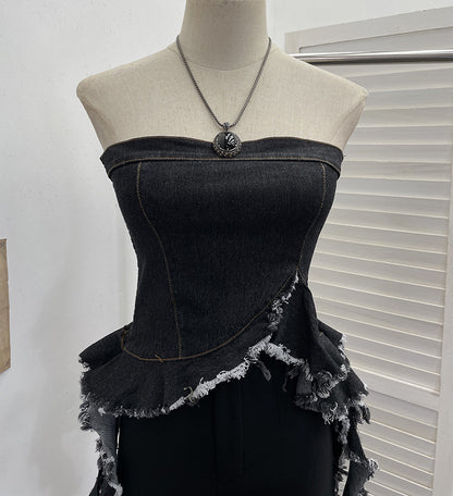 Irregular Hem Crop Top