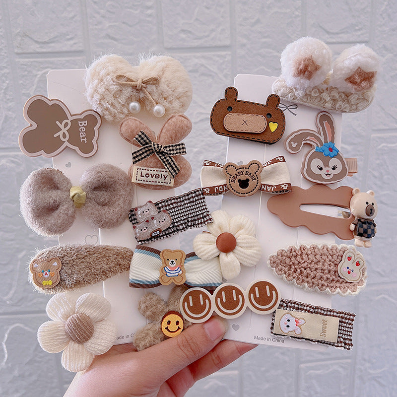 Hair Clip Girls Headdress Cute Plush Hair Side Clip