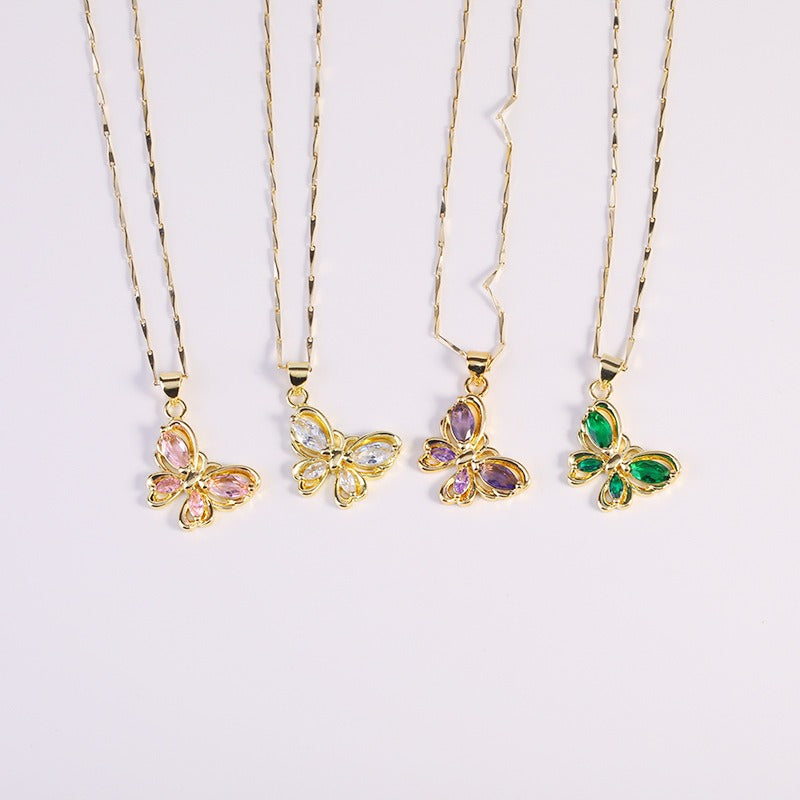 Butterfly Pendant Necklace