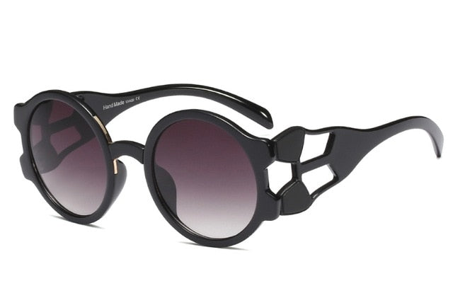Retro Round Steampunk Sunglasses