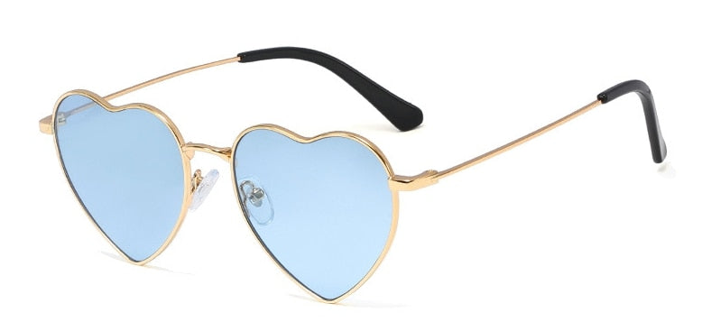 Heart Polarized Metal Sunglasses – Metal Frame UV400 Shades