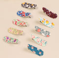 10 pieces, 20 pieces, girls' hair clips, flower printed
