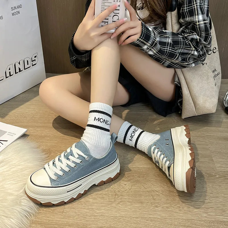 Platform Canvas Sneakers