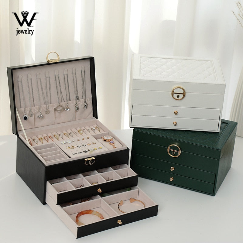 Luxury Jewelry Box Organizer – Multi-Layer Storage Case for Women