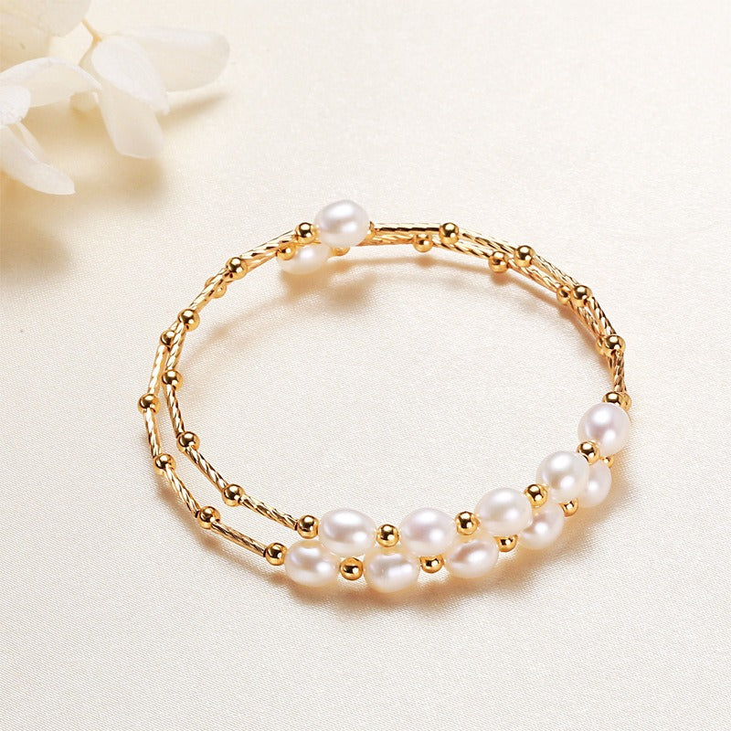 Baroque Pearl Bracelet – Elegant Handmade Jewelry for Women