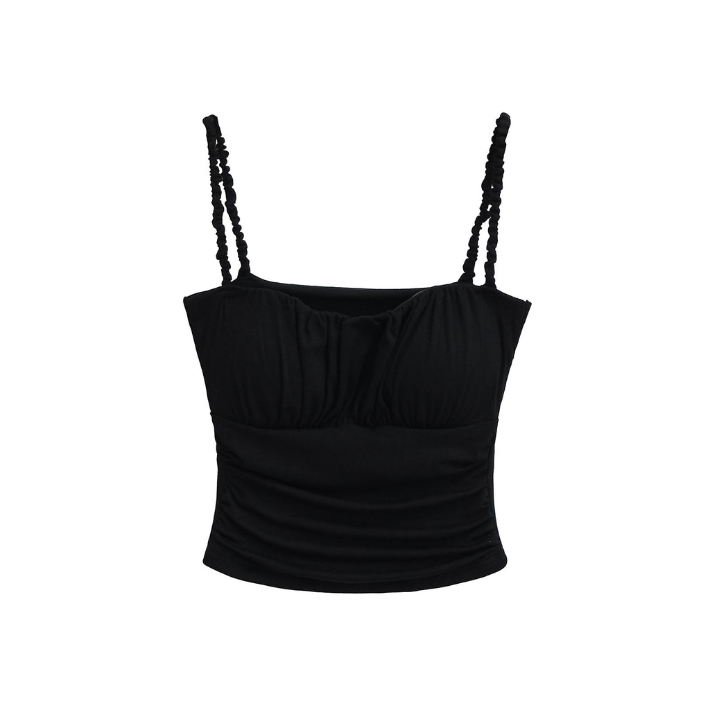 Ruffled Strapless Crop Top