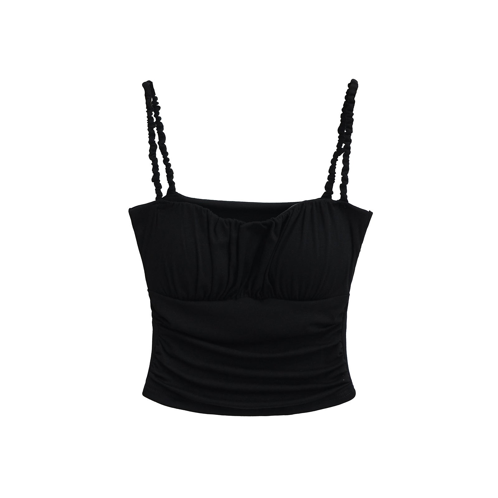 Ruffled Strapless Crop Top
