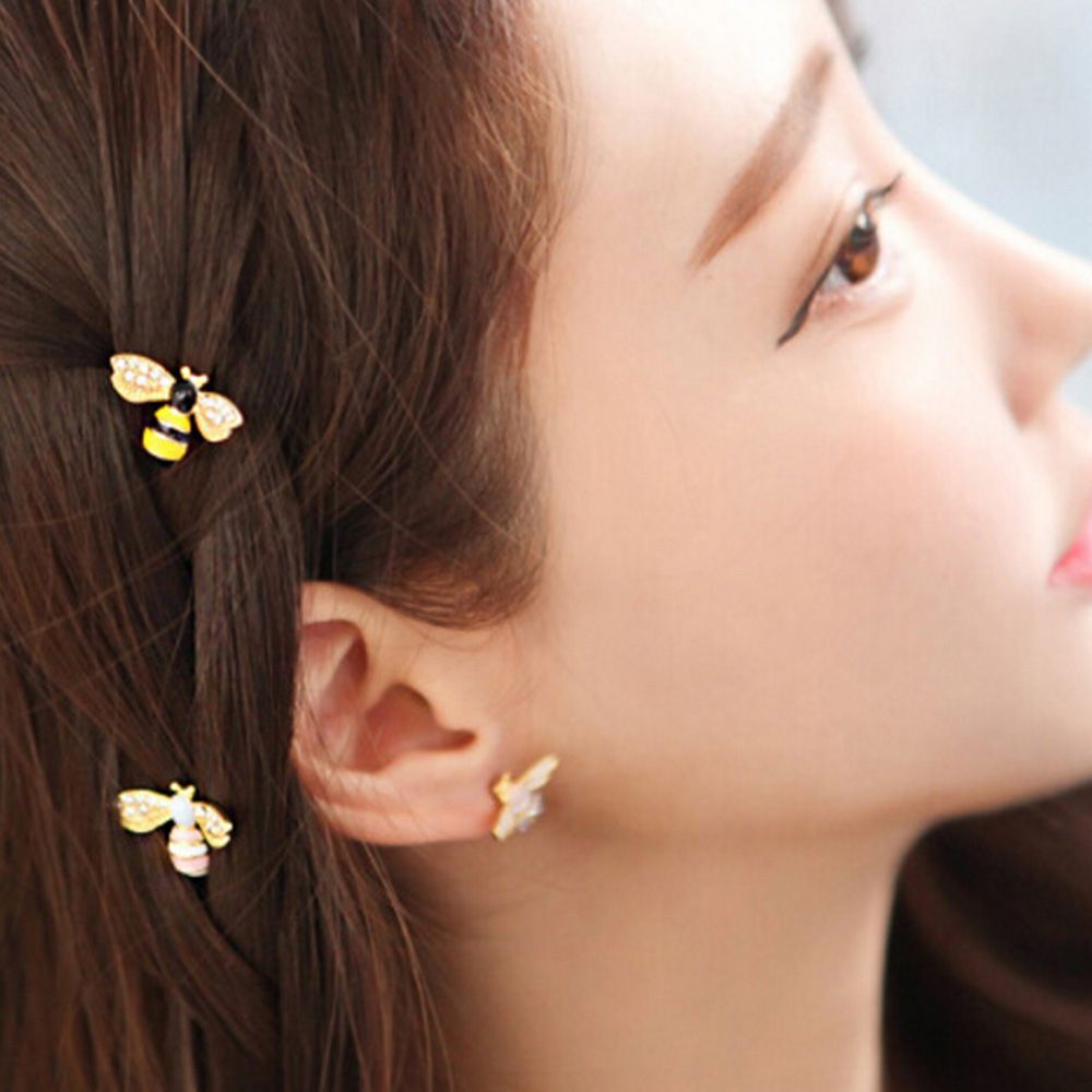 Cute Bee Rhinestone Hairgrip Girls Hair Accessories