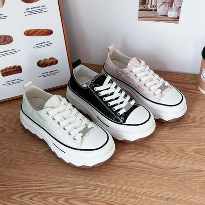 Canvas Platform Sneakers