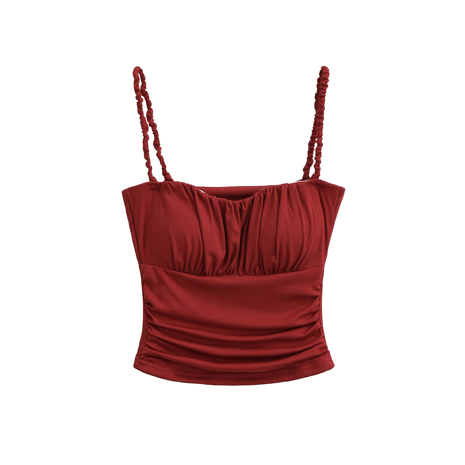 Ruffled Strapless Crop Top