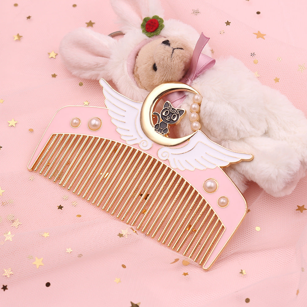 Girl Heart Creative Straight Hair Comb Cute