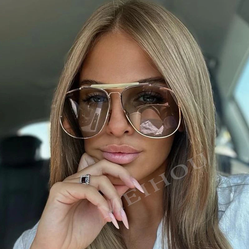 Metal Frame Pilot Sunglasses – Classic Aviator Style Eyewear