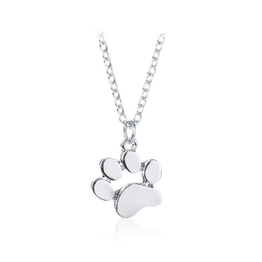 Cat Paw Print Necklace - Stylish Pet Lover Jewelry