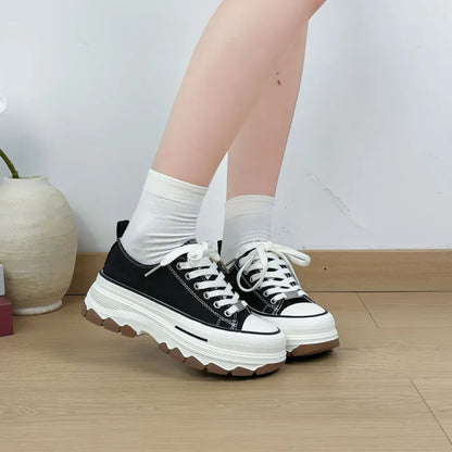 Canvas Platform Sneakers