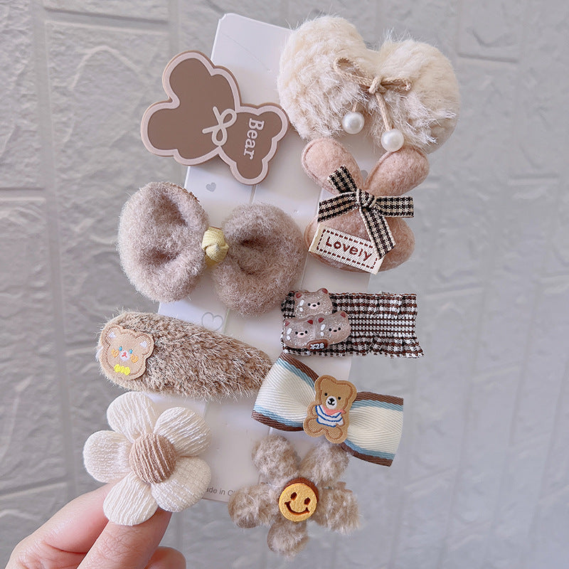 Hair Clip Girls Headdress Cute Plush Hair Side Clip