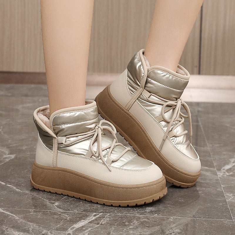 Winter Fleece  Platform Sneakers